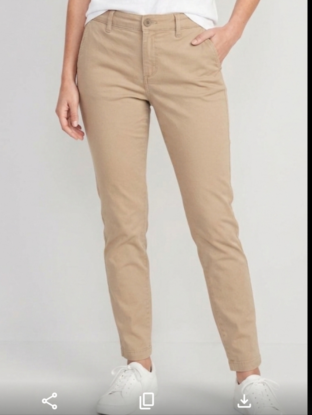 Old Navy Skinny Khaki with Built-in Flex, Beige, Sz 10